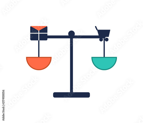 Supply and demand balance scale