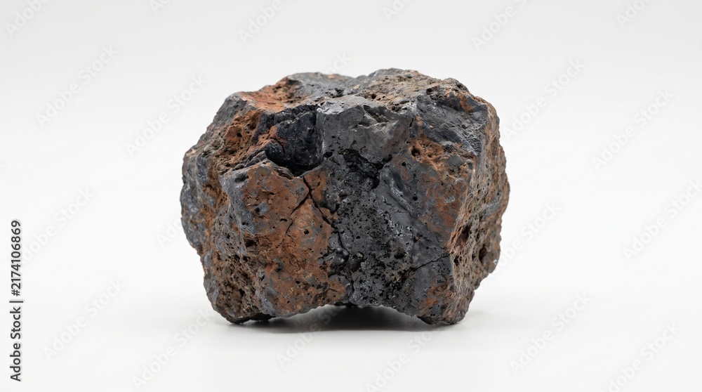 Obraz premium A realistic collection of cobalt materials featuring raw cobalt ore, cobaltite specimens, crushed ore, mineral concentrate, cobalt pellets, granules, refined cobalt metal, ingots, plates, and alloy sc