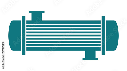 Heat Exchanger Isolated Icon Vector Illustration