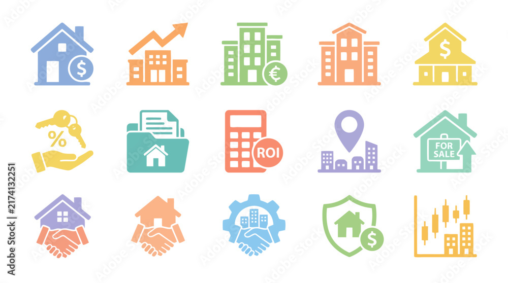 Fototapeta premium Business icons for finance and economy.