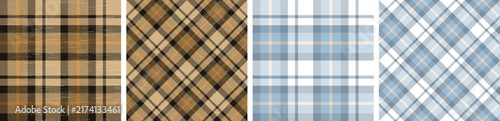 
Seamless Vintage Grunge Checkered plaid pattern tartan for dress flannel skirt, tablecloth other modern and fashion print.
