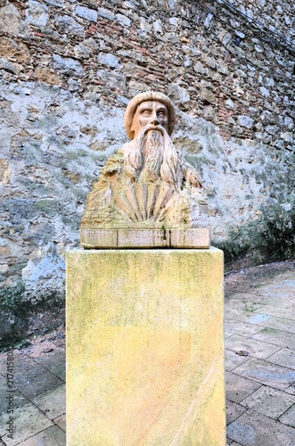 Принти на полотні bust of Prospero Intorcetta, located in Piazza Armerina