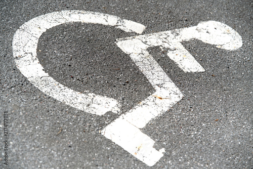 Photography pedestrian crossing sign with wheelchair sign, Nacka,Sverige,Sweden,Stockholm ,s