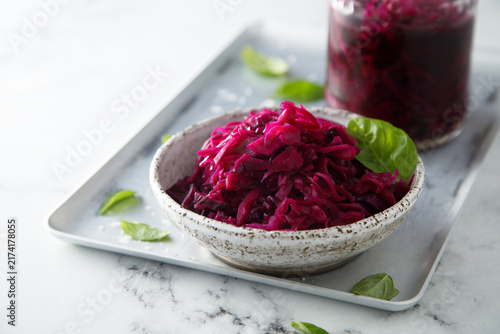 Pickled red cabbage