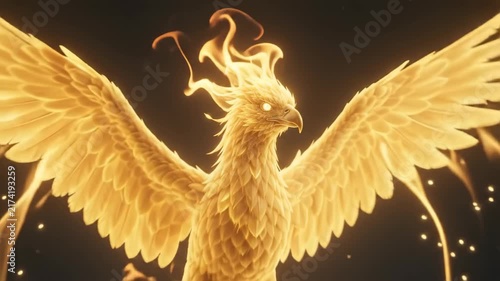 Creating a Golden Phoenix Halo Effect in Dramatic Fire Animation