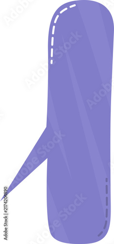 Foto Simple, Elegant, and Versatile Purple Speech Bubble Icon for Your Creative Proje