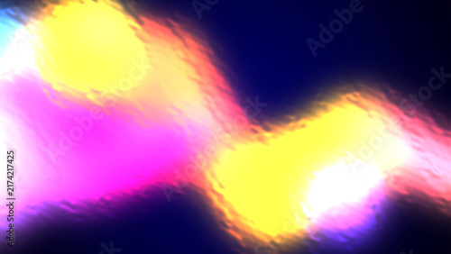 Abstract Glowing Orbs, Vibrant Neon Light Connection