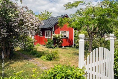 Small red cottage in Sweden