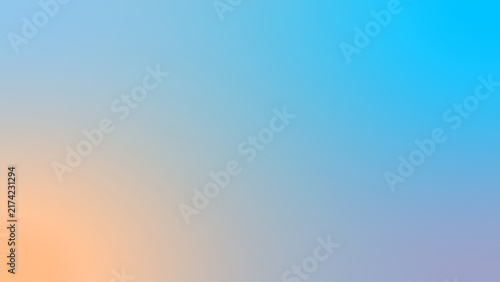 Gradient background blends soft pastel shades of blue and peach tones