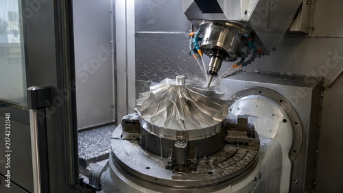 Five-Axis CNC Milling Titanium Aerospace Impeller