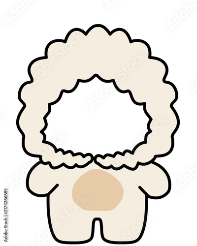 sheep cartoon vector illustration