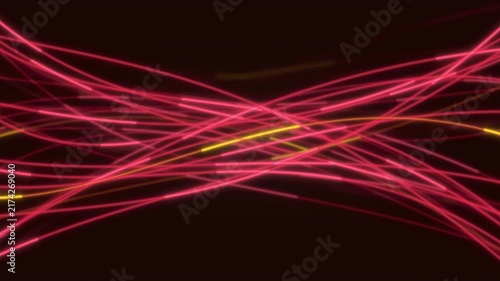 Security Red Premium Cybernetic Fiber Optic Data Stream Seamless Loop - 4K Seamless Loop