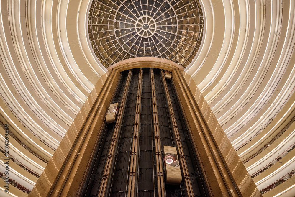 Obraz premium Interior View of InterContinental Hotel Hangzhou, Zhejiang, China