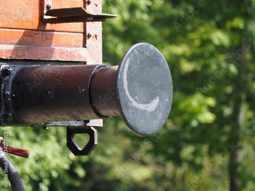 Plakat Black iron railway carriage bumper
