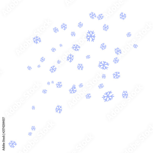 Blue Snowflakes Winter Background, Christmas Decoration, PNG Transparent