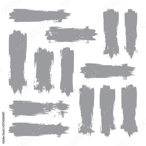 Brush Strokes Elements Set