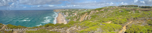 Panorama of scenic coastline