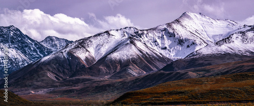 Denali National Park and Preserve autumn landscape series in Alaska