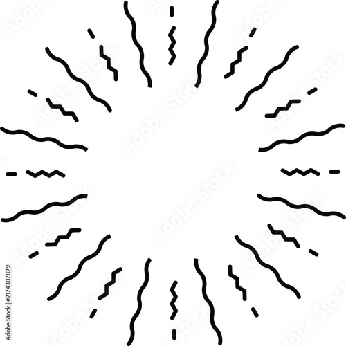 Circular Wavy Radiant Design