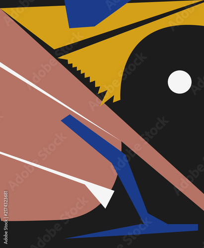 Concrete Art Inspired Geometric Layout 5