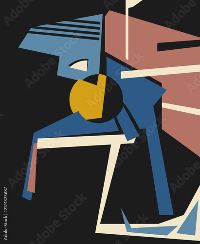 Concrete Art Inspired Geometric Layout 6