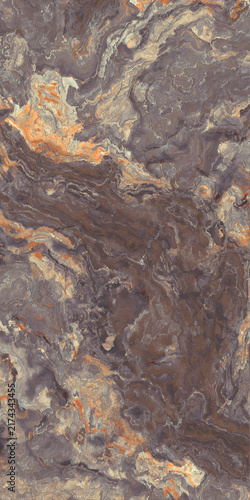 Quadro su tela Brown marble with copper veining