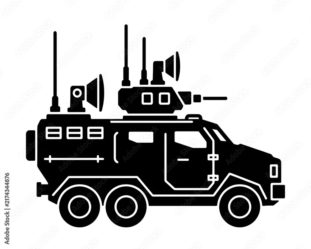 Fototapeta premium military vehicle vector 