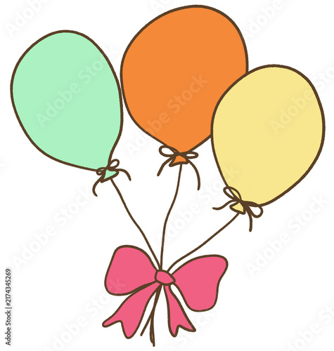 New Year Balloon Bouquet Clipart