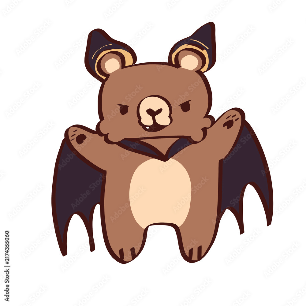 Obraz premium Cute Bear with Haloween costume