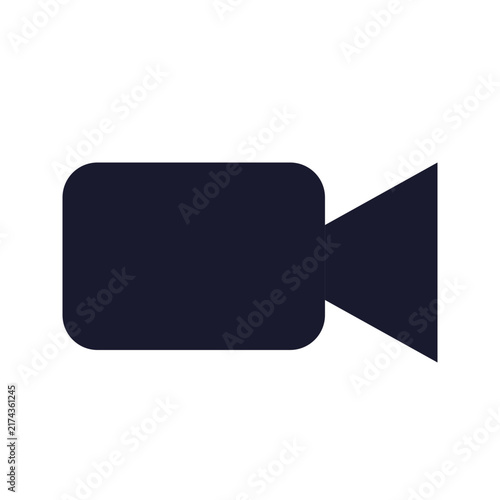 Video call camera conference bold simple vector icon