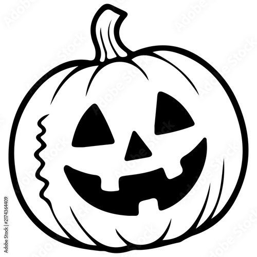 halloween jack o lantern vector art