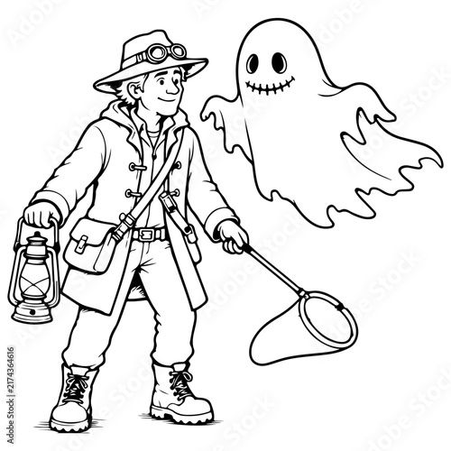 Cute Halloween Grim Reaper Cartoon Character Vector Illustration