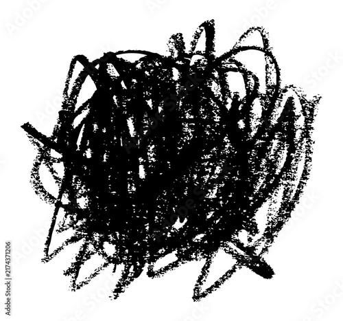 Hatch pencil line texture, crayon scribble stroke pattern