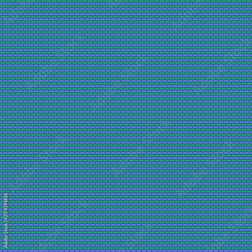 Blue brick wall texture displaying a dense pattern of tiny rectangular tiles covering the entire surface uniformly.