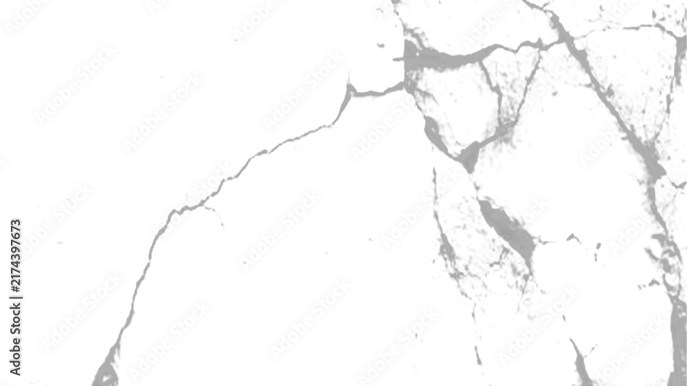 Fototapeta premium Fault line creates a dramatic diagonal division across a rough white textured background.