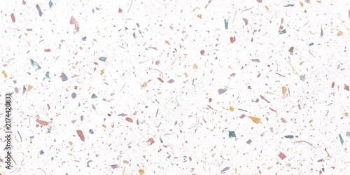 Scattered Multicolored Recycled Paper Fiber Flecks on Transparent Background