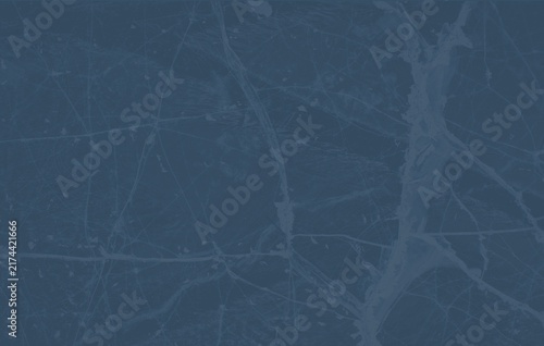 Dark Blue Distressed Paper Background with Random Scratches and Worn Texture