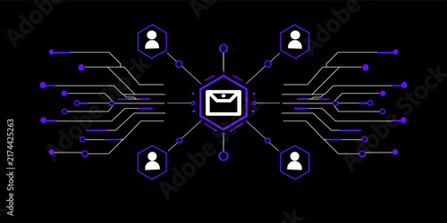 Connected users sharing digital messages