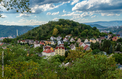 Usti nad Labem Strekov seen from observation deck, Czech Republic