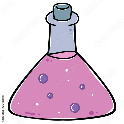 Konstfotografi Pink Potion Bottle Illustration