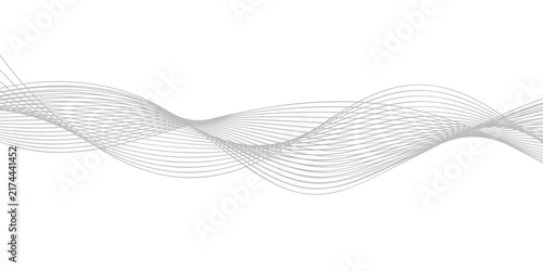 Foto abstract wavy lines flow in a delicate grey pattern, creating an elegant and modern graphic element