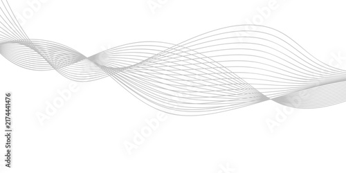 abstract white and grey wavy lines forming a fluid pattern, representing smooth flow and connectivity in a clean, minimalist design.