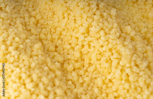 Canvas Print Couscous texture background close up