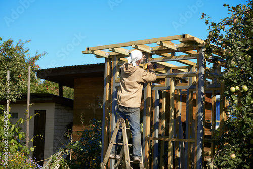 Konstfotografi Summer cottage construction