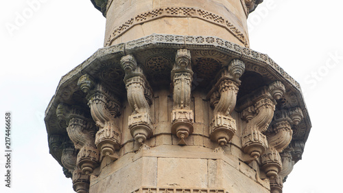 Aik Minar Ki Masjid at Champaner-Pavagadh Archaeological Park, Gujarat, India.
