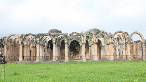 Beautiful Architectural View of Kamani Masjid at Champaner-Pavagadh Archaeological Park, Gujarat, India.