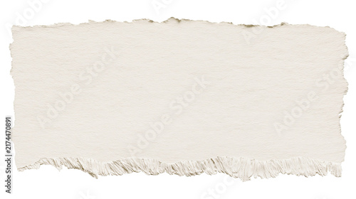 Obraz na płótnie Isolated ripped textured paper strip with identifier code Z 