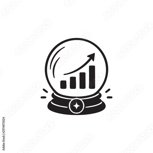 uture Business Performance Forecast Icon