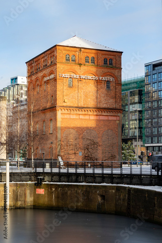 Photography Liverpool, united kingdom January, 16, 2024  George's Dock Pumping Station also