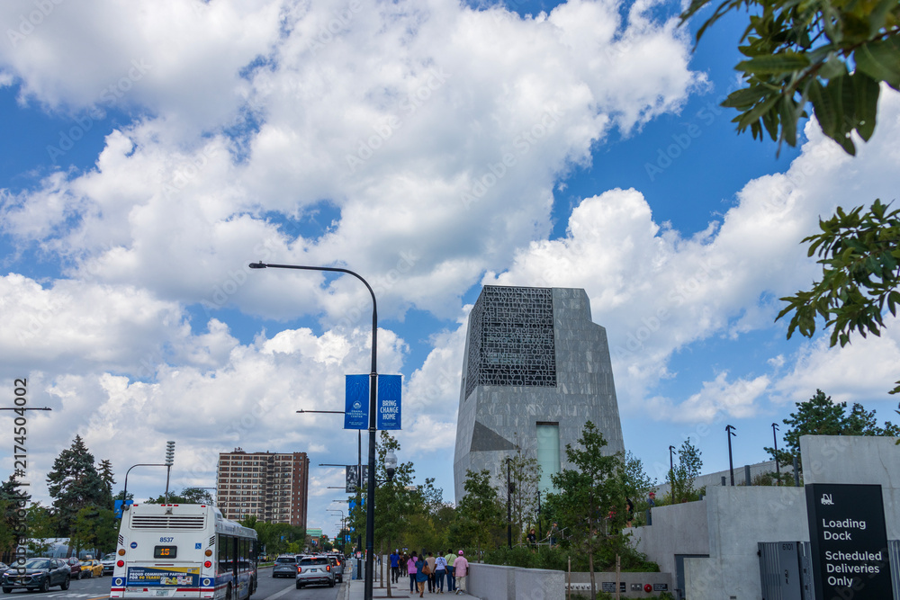 Obraz premium The Barack Obama Presidential Center in Chicago Illinois USA